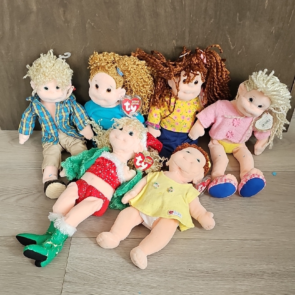 Ty Beanie Boppers Plush Dolls Lot Of 6